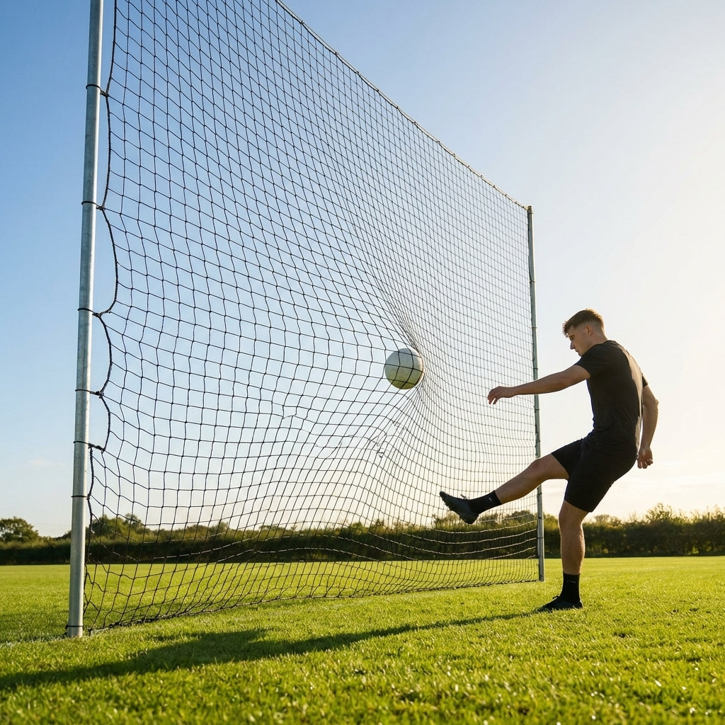 Football Ball Stop Netting in use at a sports centre