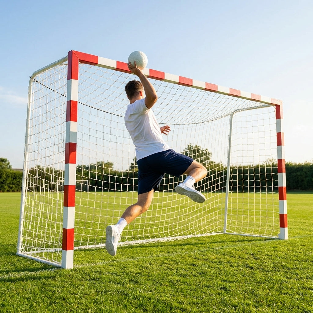 Replacement goal nets made from 5-ply knotless polyester in various sizes