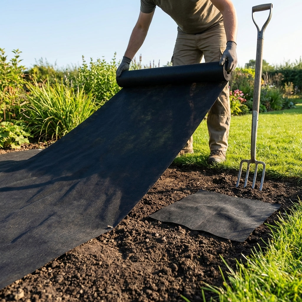 Heavy Duty Weed Control Fabric – Black – 50gsm/100gsm PP – Garden & Driveway Use