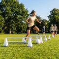 Tri cone hurdles set for sports training available in multiple colours