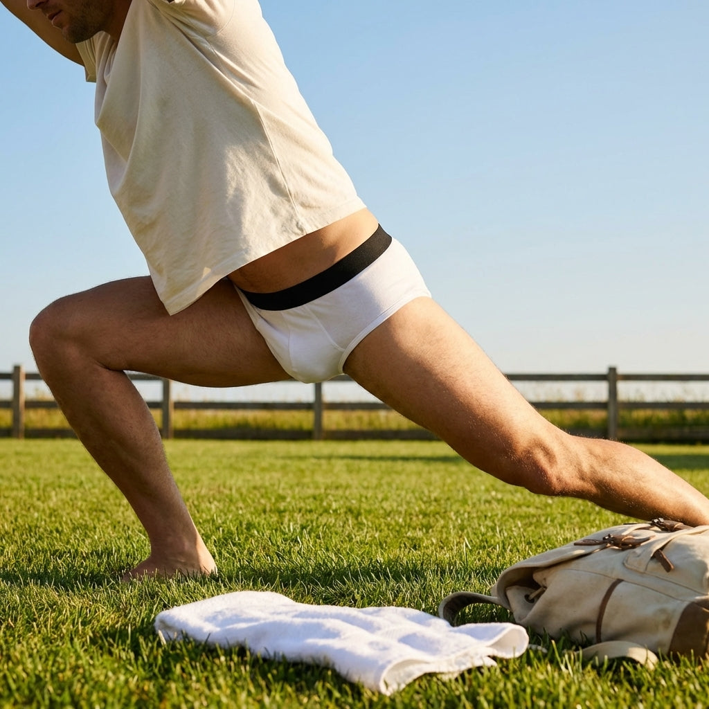 Men’s Cotton Briefs in Black and White with Soft Cotton Blend
