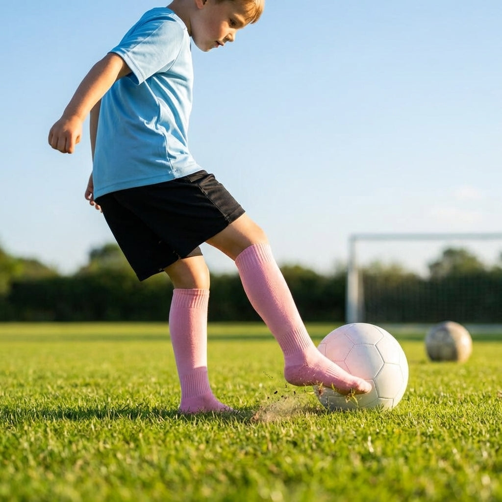 Football socks available in various sizes and vibrant colours