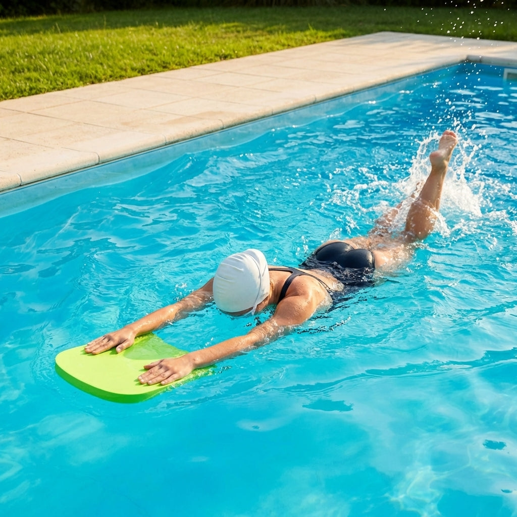Swimming kickboards made of EVA foam for pool training
