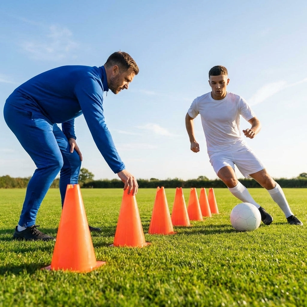 Training cones for sports practice, durable 12-inch cones