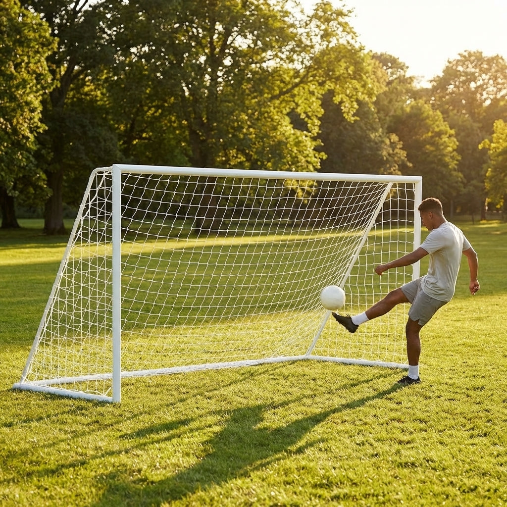 12ft x 4ft Football Goal Nets in HDPE for Schools and Clubs