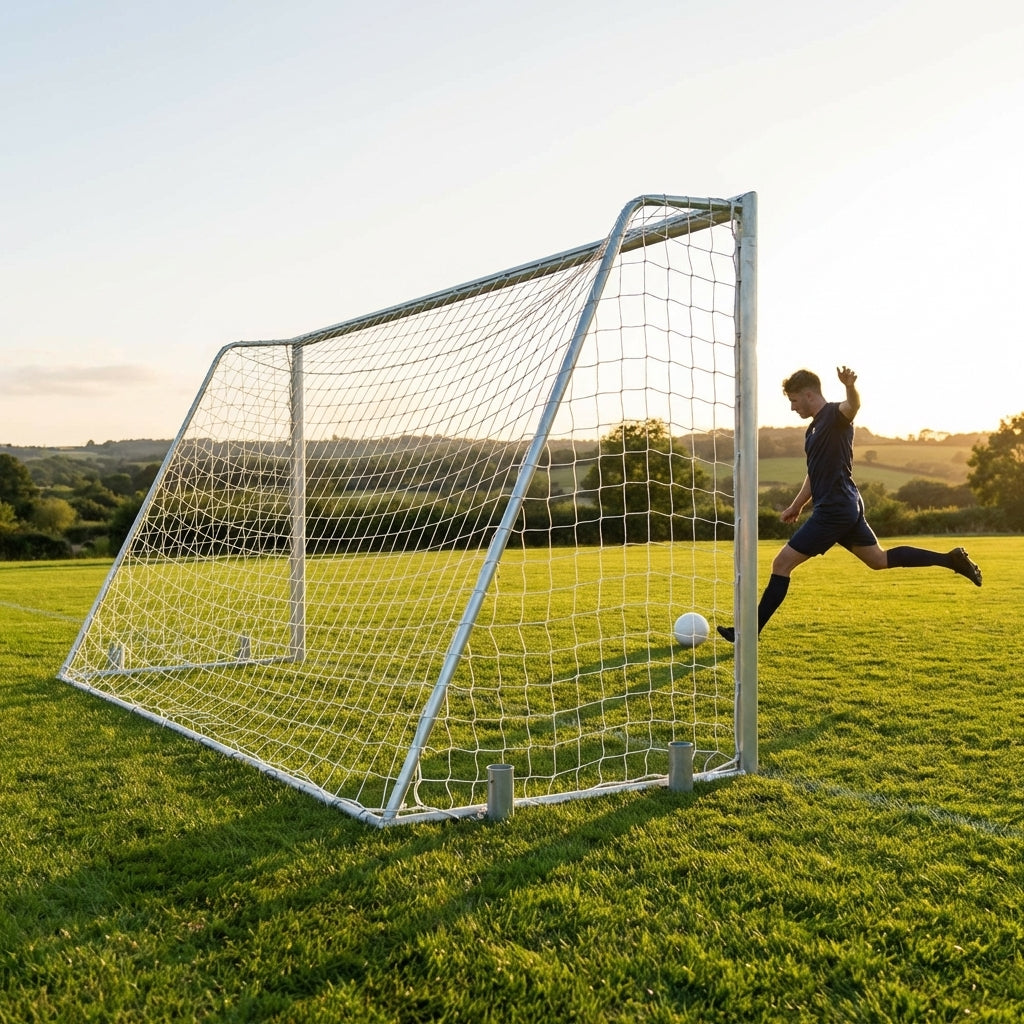 Aluminium Football Goal 16ft x 7ft for Junior Matches