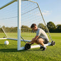 All-terrain football goal wheels for easy movement