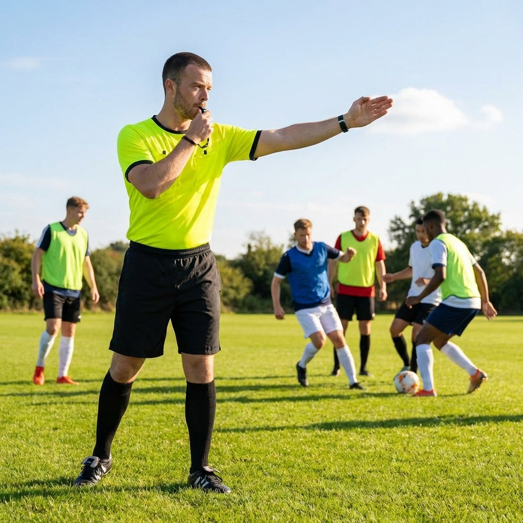 Football referee shirt with premium fabric for sports officials
