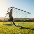 Multi-colour football goal nets for full-size goals