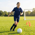 Junior girls’ sports polo shirt in polyester, available in multiple sizes and colours