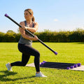 Aerobic weight bar with foam padding for home and gym use