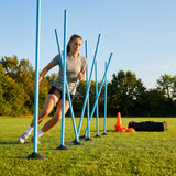 Slalom training poles in vibrant colours for sports practice