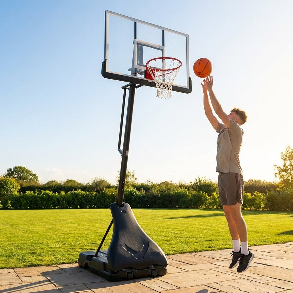 Adjustable Basketball Hoop with Portable System