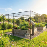 Walk-In Fruit and Vegetable Cage with Steel Frame for Garden Use