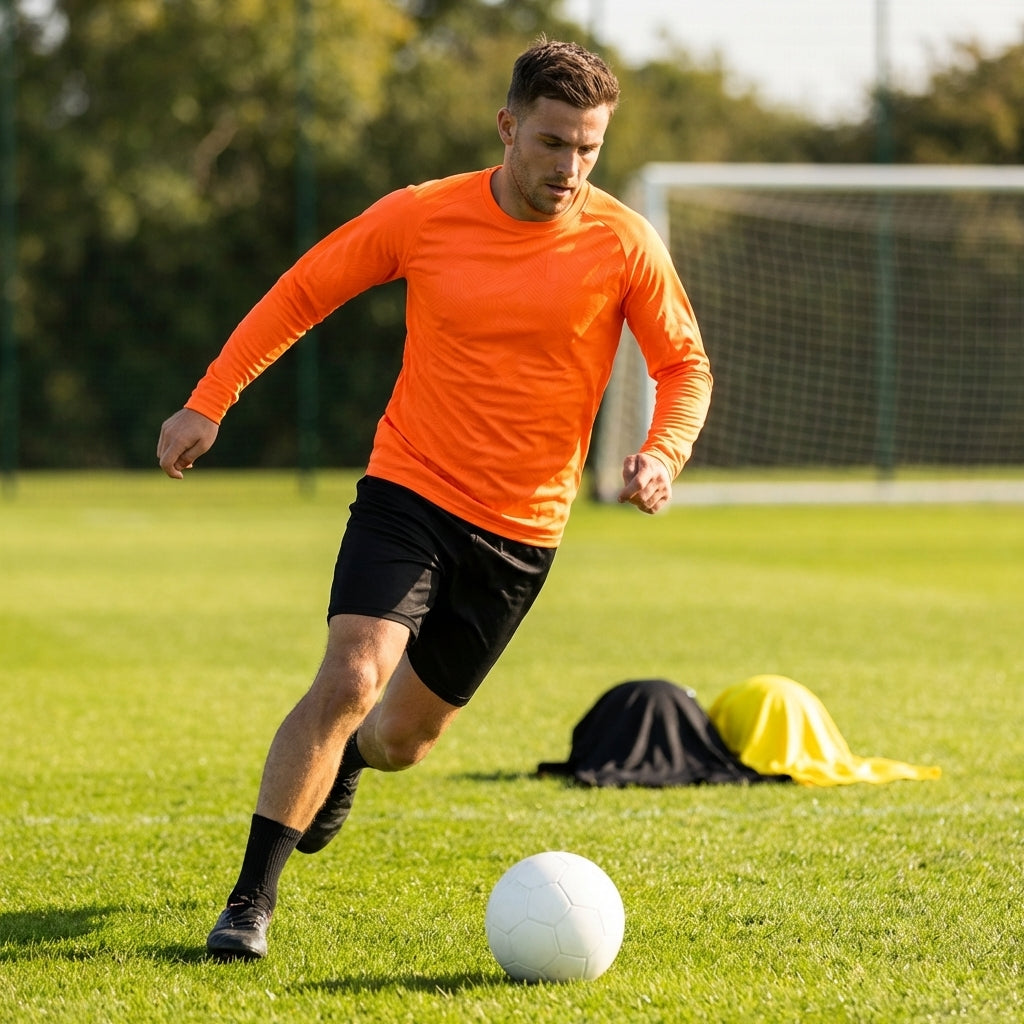 Men’s Long Sleeve Football Shirt featuring geometric design
