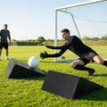 Goalkeeper training ramp made from durable rubber for indoor and outdoor use