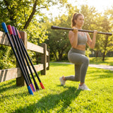 Aerobic weight bar with foam padding for home and gym use