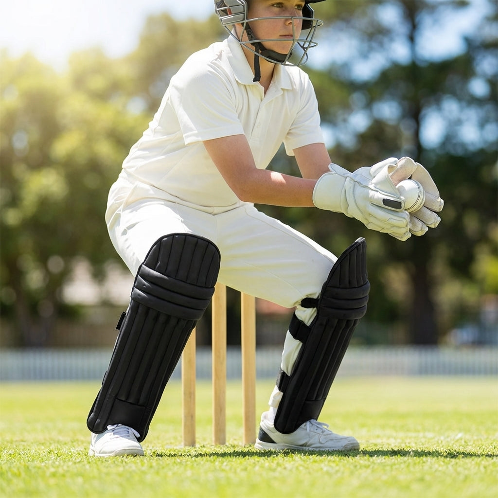 Wicket keeping pads in various sizes and colours, perfect for cricket matches