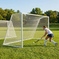 Aluminium hockey goal with reinforced frame for professional use