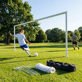 Steel football goal 24ft x 8ft for outdoor use