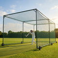 Replacement batting cage net for cricket and baseball made from HDPE