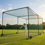 Replacement batting cage net for cricket and baseball made from HDPE