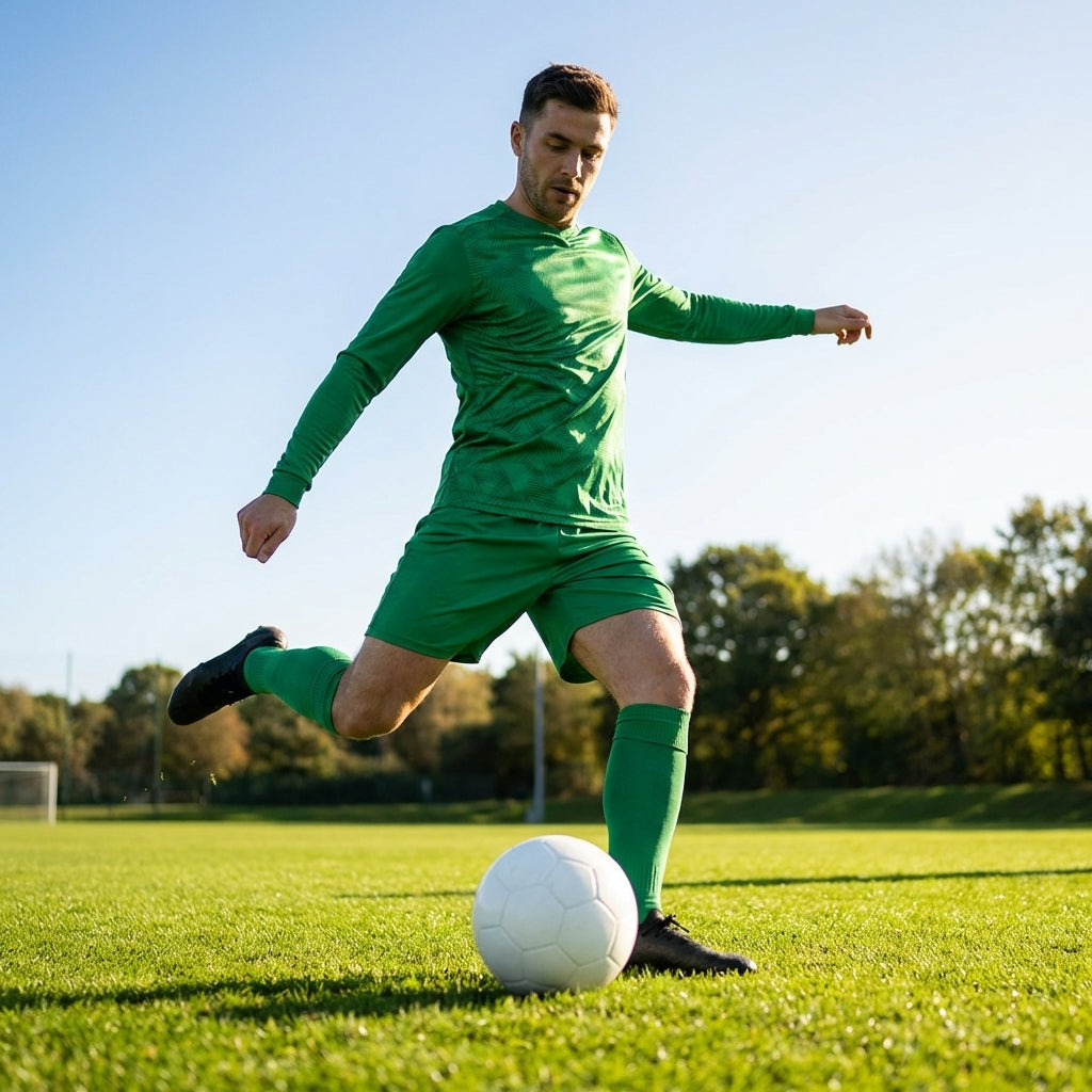 Men's Long Sleeve Football Kit in multiple colours with socks and shorts