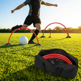 Football training passing arcs made of 34mm PVC