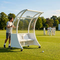 Sports team shelter with aluminium frame and multiple colour options
