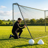 Black replacement sports nets made from HDPP twine for garden and sports use