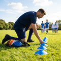 Mini flat disc markers in assorted colours for indoor and outdoor training