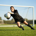 Women's Goalkeeper Kit including long sleeve shirt, shorts, and knee-high socks