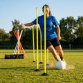 Slalom training poles in vibrant colours for agility training