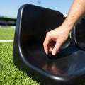Replacement bungs for dugout seats in various colours