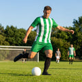 Men's Striped Football Shirt for Matches, Polyester