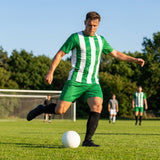 Men's Striped Football Shirt for Matches, Polyester