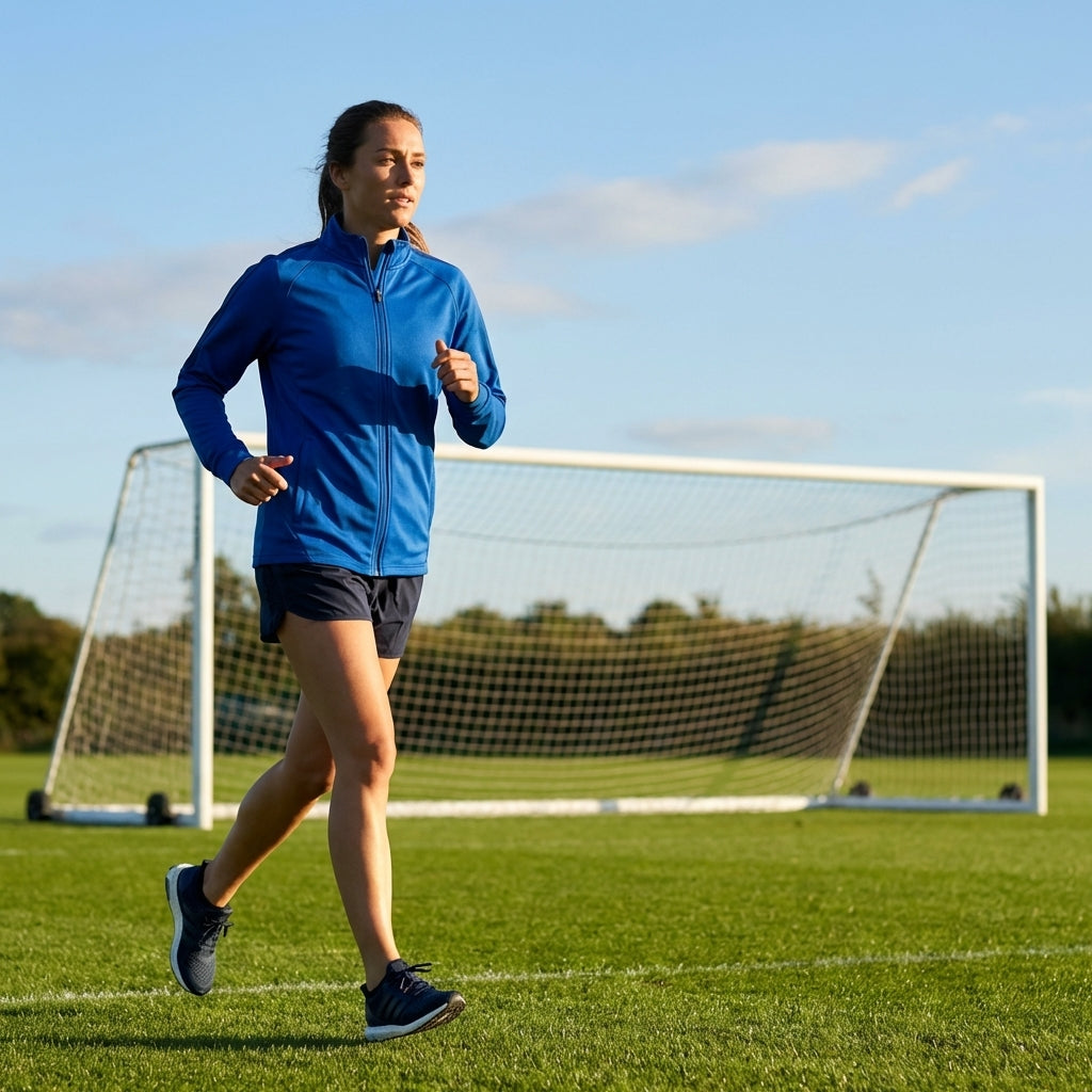 Women's full zip jacket in polyester for sports and leisure
