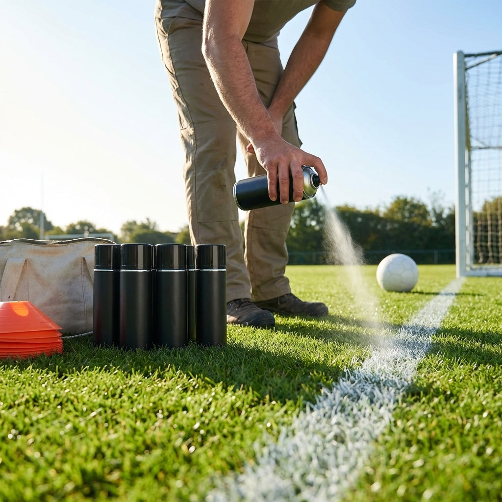 750ml Aerosol Line Marking Spray Paint in multiple colours for all surfaces