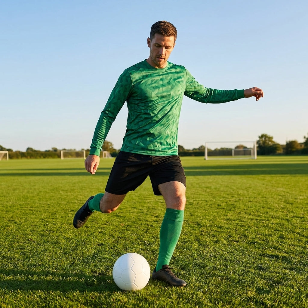 Men’s Long Sleeve Football Shirt featuring geometric design