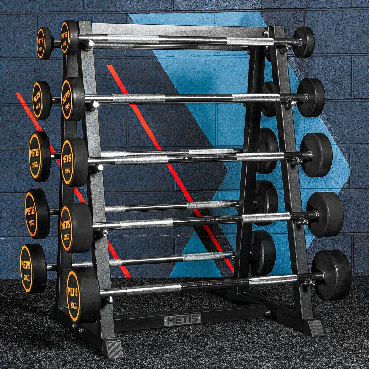 Rubber barbell weights with cast iron core for gym and home use