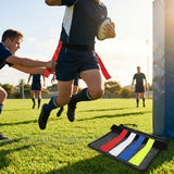 Tag rugby belt set with 10 belts and 20 colourful tags