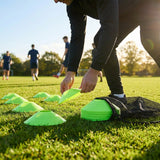 Vibrant flat disc markers for sports training