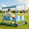 Sports team shelter with aluminium frame and multiple colour options