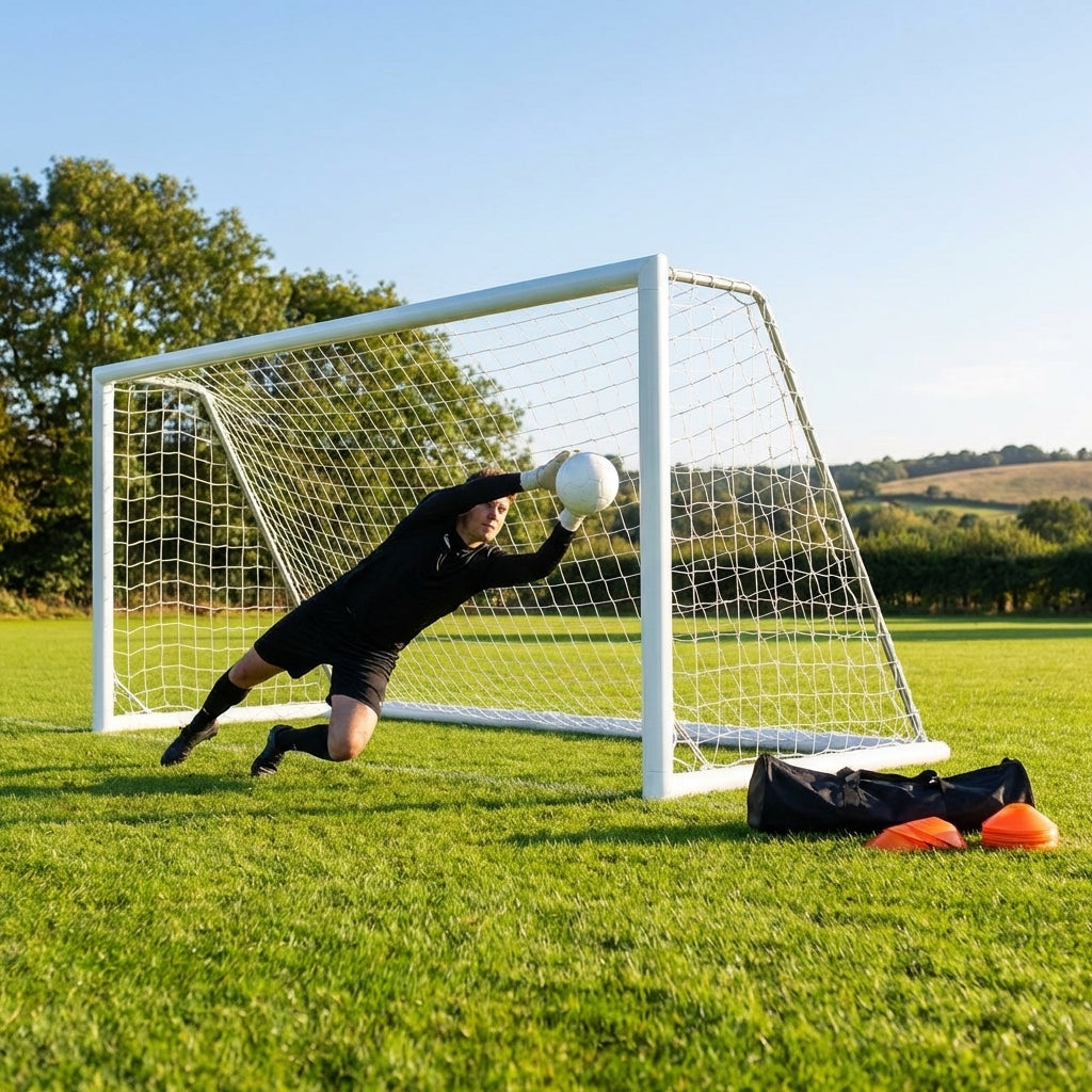 12ft x 4ft Aluminium Football Goal for 5-a-Side Matches