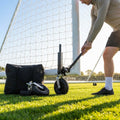 All-terrain football goal wheels for easy movement