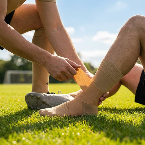 Zinc Oxide Rayon Tape – 3.8cm x 10m Tan – Durable Support – Sports & Physiotherapy