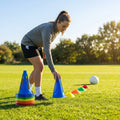 Training cones for sports and agility, durable plastic
