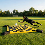 Goalkeeper ball deflector for indoor and outdoor training