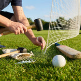 Ultra heavy-duty steel cricket net pegs for outdoor use