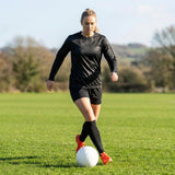 Women's Football Kit with Long Sleeve Shirt and Shorts